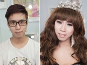 Làm đẹp - Tò mò xem trai đẹp hóa gái xinh không cần chuyển giới