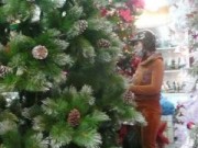 Mua sắm - Giá cả - Tấp nập mua sắm đồ trang trí Noel