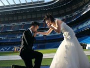 Eva Yêu - Ảnh cưới của cặp đôi Việt tại sân bóng Bernabeu