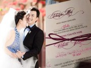 Làng sao - Thiệp cưới giản dị của Lê Khánh và bạn trai 10 năm