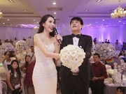 Làng sao - Công Vinh - Thủy Tiên thích thú tung hoa cưới