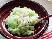 Bếp Eva - Xôi lá dứa khoai mì cho bữa sáng giản dị
