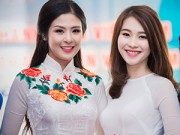 Làng sao - HH Đặng Thu Thảo đẹp hút hồn bên Ngọc Hân