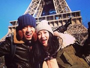 Làng sao - Vợ chồng Lam Trường tình cảm dưới chân tháp Eiffel