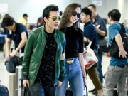 Làng sao - Vũ Ngọc Anh và Trần Bảo Sơn tình tứ tại sân bay