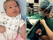 Làm mẹ - Nữ y tá cho bệnh nhi bú ngay trên bàn mổ gây xúc động