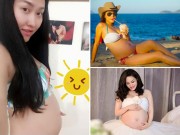 Bà bầu - Ngắm mỹ nhân Việt tự tin vén áo khoe bụng bầu