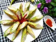 Bếp Eva - Đậu bắp nhồi chả cá chiên giòn