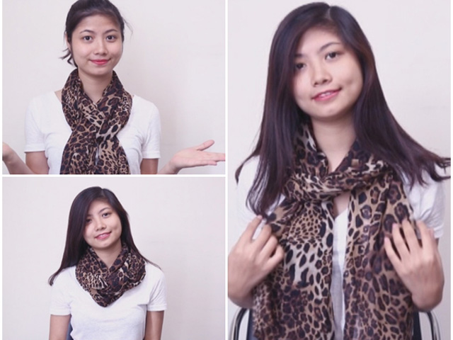 Video: 7 kiểu thắt khăn lụa đẹp và lạ nhất thu đông 2015