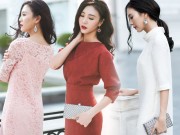 Thời trang - Phối hợp váy công sở mùa thu thật sang với phụ kiện