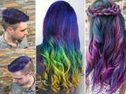 Làm đẹp - 'Sang chảnh' hơn với mốt tóc nhuộm galaxy đầy màu sắc