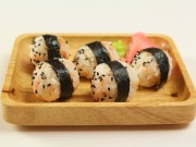 Bếp Eva - Cơm nắm cá hồi ngon miệng, dễ làm