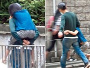 Làng sao - Fan ngưỡng mộ trước hình ảnh Trương Gia Huy cõng con gái