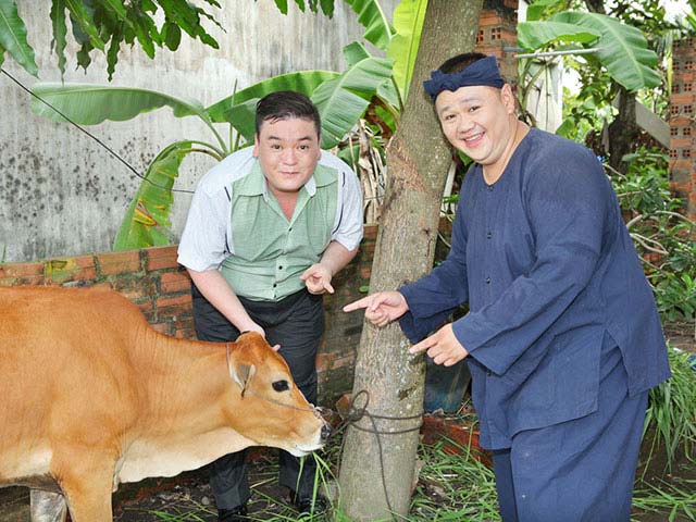 Minh Béo và các nghệ sĩ tặng bò cho người nghèo