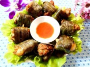 Bếp Eva - Gà cuộn lá dứa chiên thơm lừng