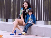 Thời trang - Thời trang đôi đẹp miễn chê của cặp mẹ con Sài Gòn