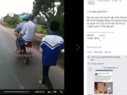Tin tức - Clip: Xích con vào xe máy kéo trên đường vì… game