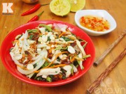 Bếp Eva - Giòn ngon nộm rau rút ức gà