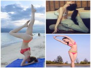 Làm đẹp - Ngắm đường cong hoàn hảo của những người đẹp Việt “nghiện” Yoga