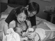 Bà bầu - Bộ ảnh đẻ thường dưới nước nhẹ như không của mẹ Nhật