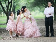 Làm mẹ - Bộ ảnh đẹp như cổ tích của gia đình "Nhà có 3 cô gái"