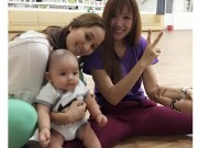 Làng sao - Hari Won "tập xoạc" cùng con trai Khánh Thi