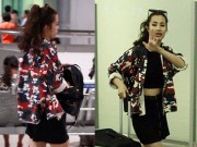 Làng sao - Đông Nhi chạy hớt hải vì suýt lỡ chuyến bay