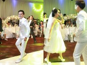 Làng sao - Tú Vi - Văn Anh nhảy nhót tưng bừng trong đám cưới "ngôn tình"