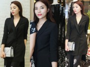 Thời trang - Kỳ Duyên diện đồ đen chững chạc giữa "rừng hoa hậu"
