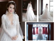 Thời trang - Cận cảnh váy cưới đẹp "đến nín thở" của Tú Vi