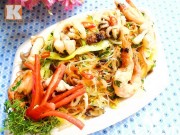 Bếp Eva - Hấp dẫn với miến xào hải sản