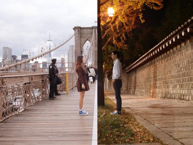 Bộ ảnh Yêu xa cảm động của cặp đôi cách nhau hàng ngàn km