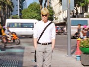 Làng sao - Nathan Lee xuống phố với diện mạo mới "gây sốt"