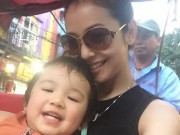 Làm mẹ - Thót tim cảnh con gái Jennifer Phạm chơi trò cảm giác mạnh