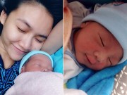 Làng sao - Anh Thúy X-Factor lần đầu khoe con trai 7 ngày tuổi