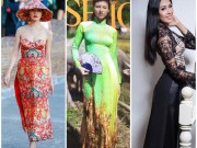 Thời trang - 7 tà áo dài Việt gây tranh cãi vì thiết kế lai căng