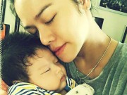 Bà bầu - Nhật Kim Anh "đau đến phát khóc" vì bị tắc tia sữa