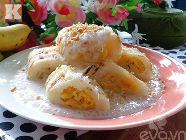 Bánh chuối nếp dừa vừa béo vừa ngon