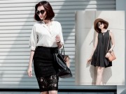 Thời trang - 7 ngày đến công sở xinh đẹp và tươi mới như HH Trúc Diễm