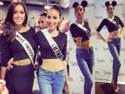 Thời trang - Phạm Hương sexy "nghẹt thở" bên Hoa hậu Hoàn vũ 2014