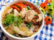 Bếp Eva - Ấm bụng với miến nấu sườn non