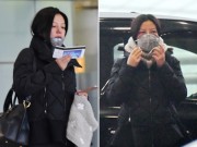 Làng sao - Triệu Vy lộ mặt sưng húp, mệt mỏi vì quá bận rộn