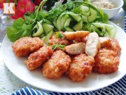 Bếp Eva - Chả tôm cốm thơm lừng, nóng hổi