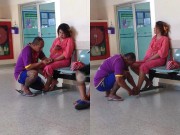 Bà bầu - Dân mạng mê mẩn 'soái ca' cắt móng chân cho vợ bầu