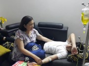 Làng sao - Noo Phước Thịnh phải truyền nước vì kiệt sức