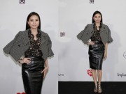 Thời trang - Ngô Thanh Vân mặc kín đáo đi xem thời trang