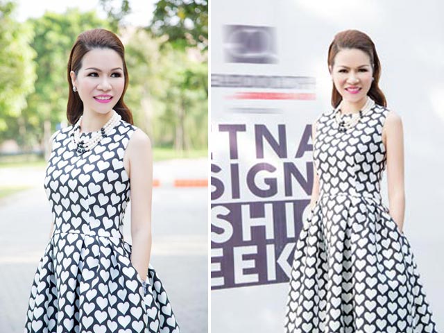 Kiểu tóc giúp HH Bùi Thị Hà trẻ trung, sang trọng