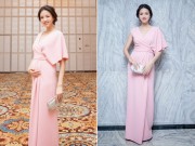 Làng sao - HH Trương Tử Lâm khoe bụng bầu ngày một lớn