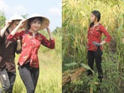 Thời trang - Hotgirl Project Runway hóa thôn nữ trên cánh đồng