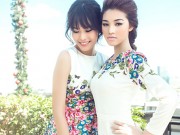 "Soi" sao - "Nàng thơ" Quỳnh Chi và Jolie Nguyễn khoe sắc trong vườn xuân